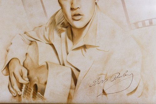 Nástěnná malba Elvise Preslyho