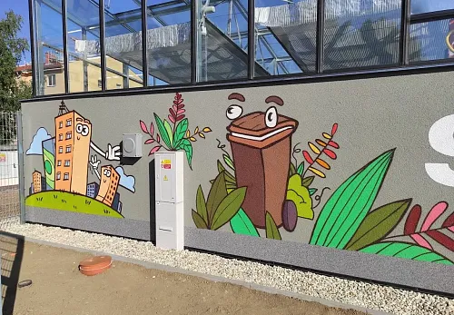 Malba pro sběrný dvůr EKOLTES v Hranicích na Moravě