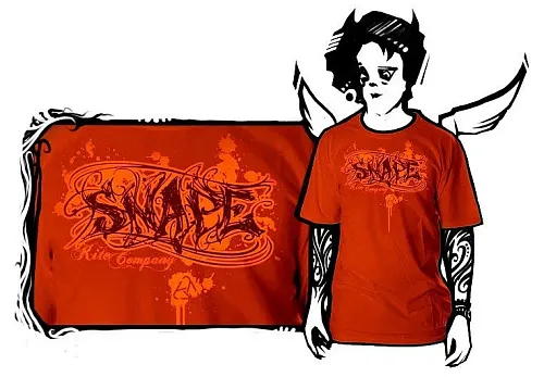 Návrh designu na potisk triček pro firmu Snape